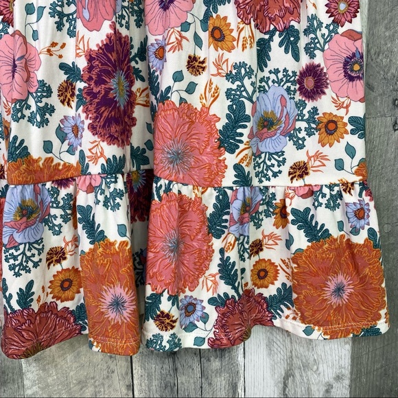 MATILDA JANE Wonderment Feeling Good Navy Floral Peasant Top Size Small - Picture 2 of 7